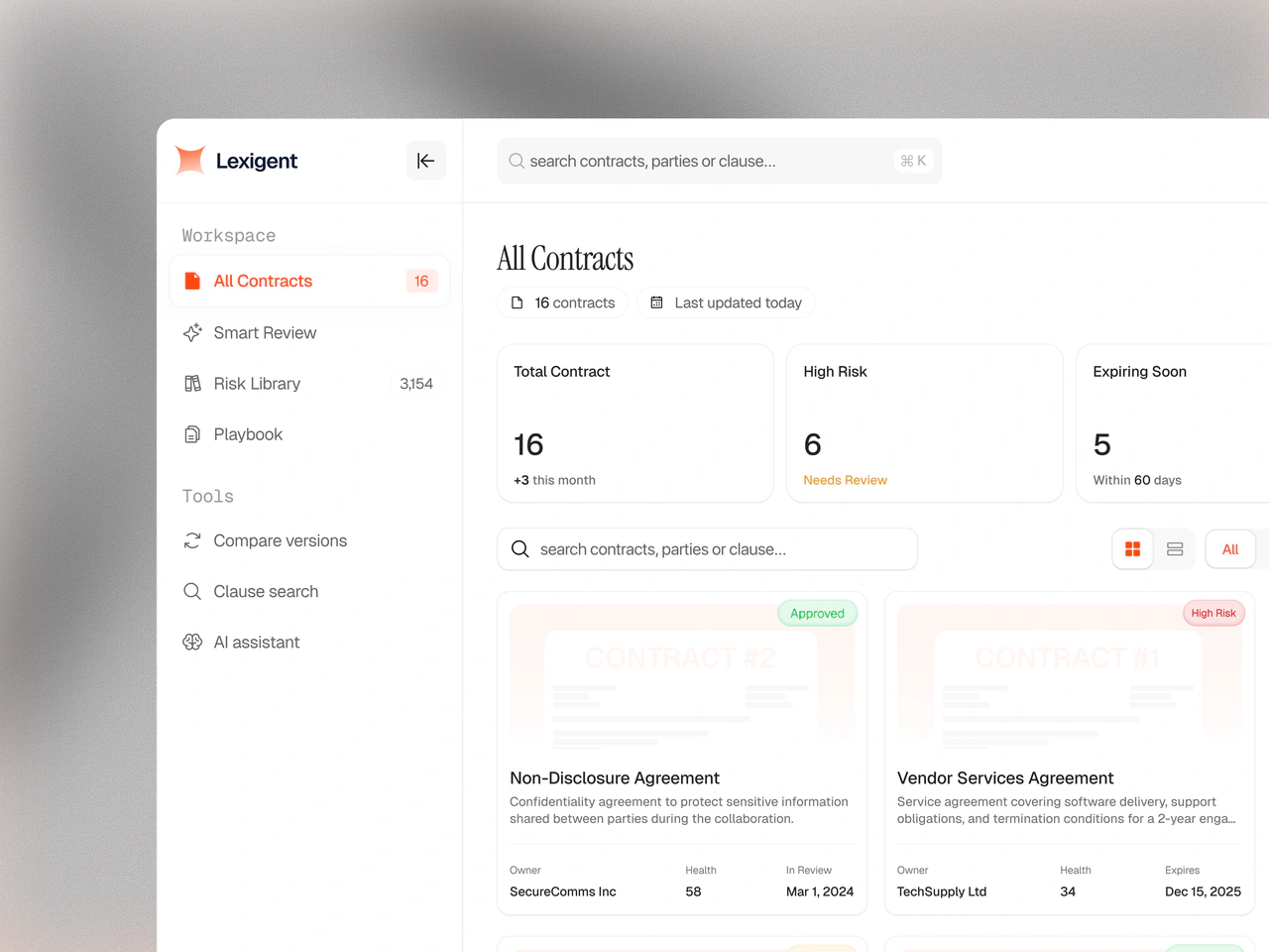 Lexigent screen 2