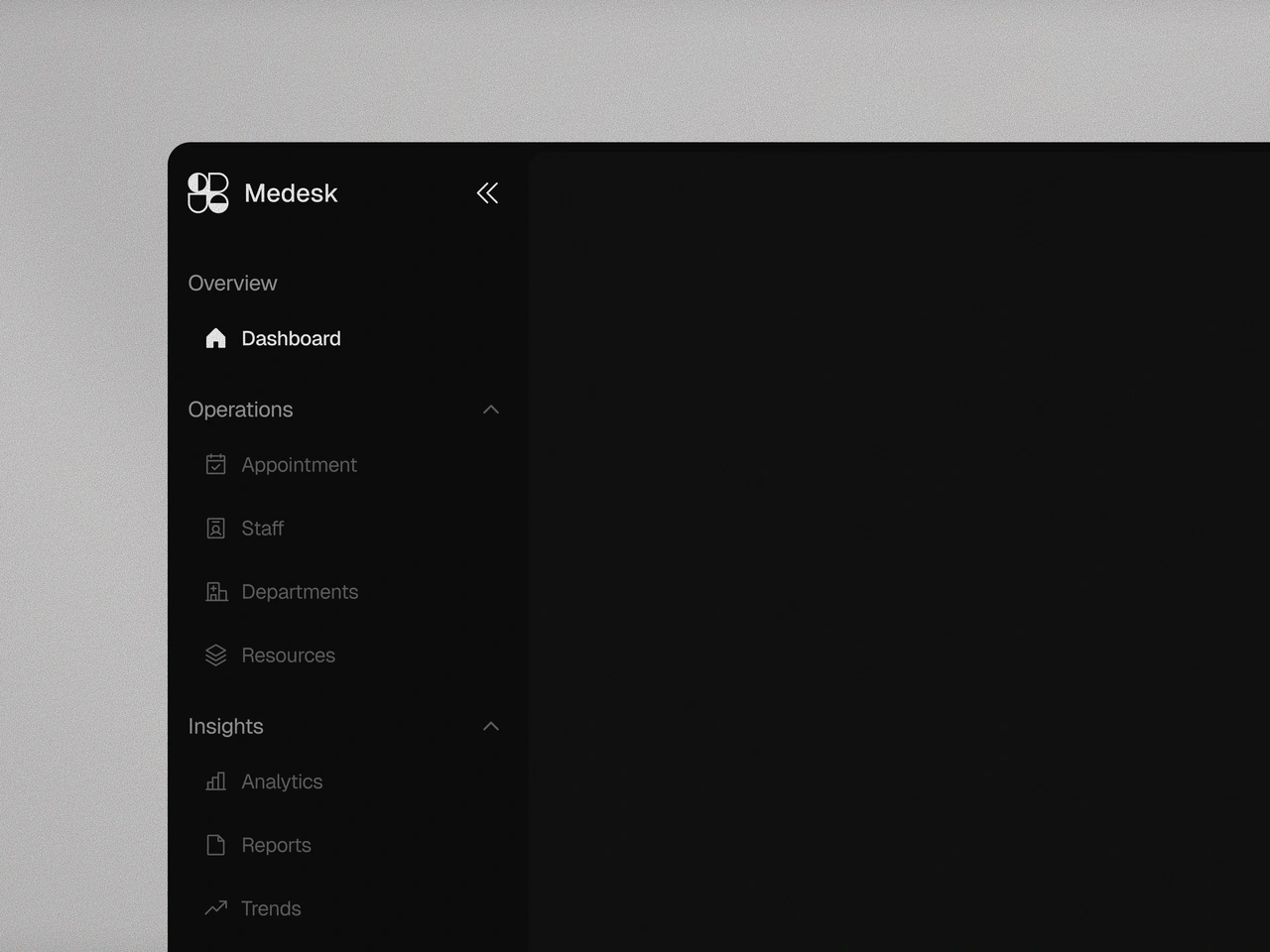 Medesk screen 3